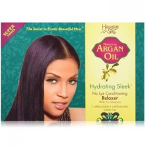 HS huile d'argan défrisant kit super