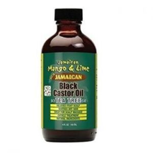 Jamaican MetL huile de ricin noire arbre à thé 4oz.