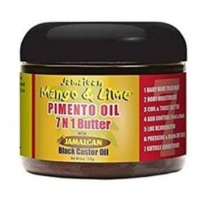 Jamaican MetL noir Castor Pimento huile 7N1 beurre 6oz