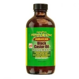 Jamaican MetL huile de ricin noire Rosemary 8oz.
