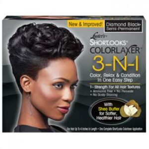 Rose Shortlooks défrisant colorant Diamond noir
