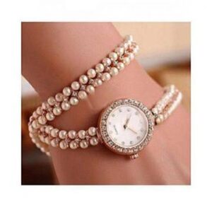 Blanc perle montre pour femmes