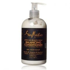 Shea hydratation noir clarifiant après-shampoing 13oz.