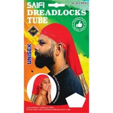 Tube pour dreadlocks rouge unisexe