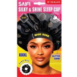 Bonnet de nuit soyeux et brillant 109 noir