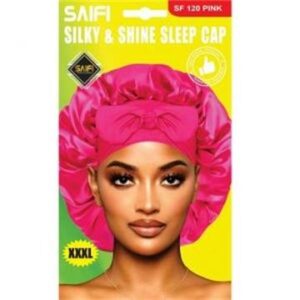 Bonnet de nuit soyeux et brillant 120 rose