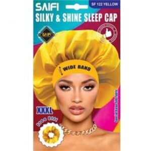 Bonnet de nuit soyeux et brillant 122 jaune