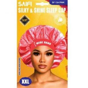 Bonnet de nuit en satin soyeux 134 rose