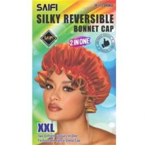 Bonnet satin réversible 173 orange
