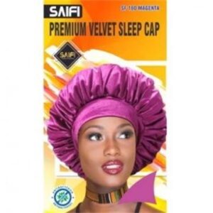 Bonnet de nuit premium en velours 180 vert métallisé XXXL