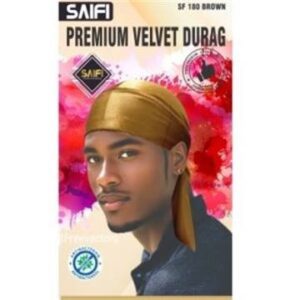 Durag premium en velours 182 marron
