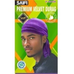 Durag premium en velours 182 prune