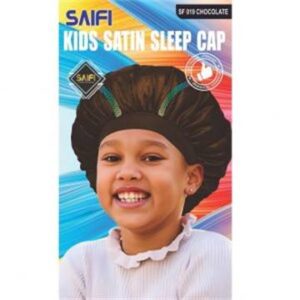 Enfants bonnet de nuit en satin SF019 chocolat