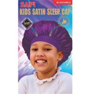 Enfants bonnet de nuit en satin SF019 violet