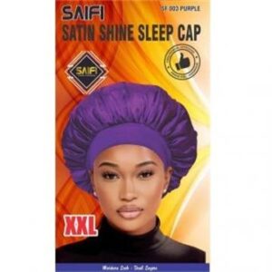 Bonnet de nuit satin brillant SF003 violet