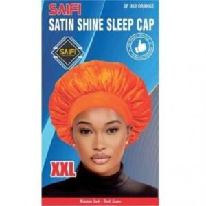 Bonnet de nuit satin brillant SF003 orange