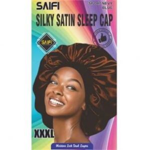 Bonnet de nuit en satin soyeux SF047 chocolat